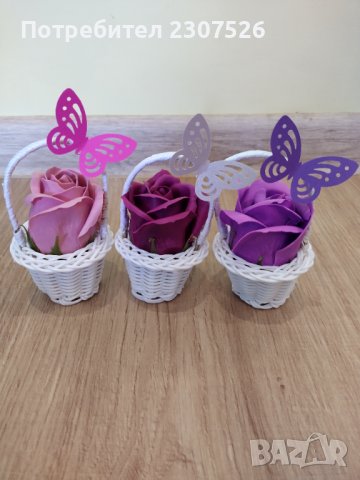 Цветя , снимка 5 - Изкуствени цветя - 44087184