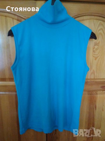 Дамско поло без ръкав - 100% памук, снимка 2 - Тениски - 33035100