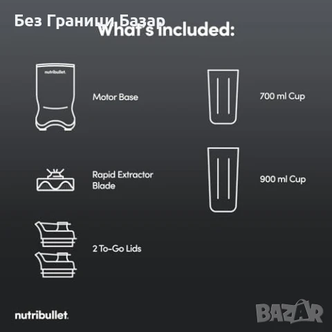Нов Блендер Nutribullet Ultra 1200W Тих Мощен миксер смути лед кухня, снимка 7 - Блендери - 51108357