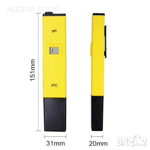 PH Метър С Ръчно Калибриране 0 До 14.00 PH,4.01 И 6.86 PH, 250 Мл. 0 - 60°C , 3 Х LR44 PH,20200104, снимка 4 - Други - 30044145