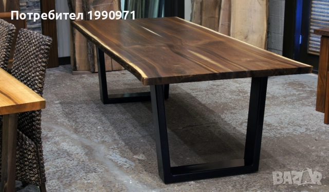 Маси от масив с жив ръб, кръгли, правоъгълни, трапезни, холни, орех, дъб, бряст по поръчка на клиент, снимка 10 - Маси - 52471539