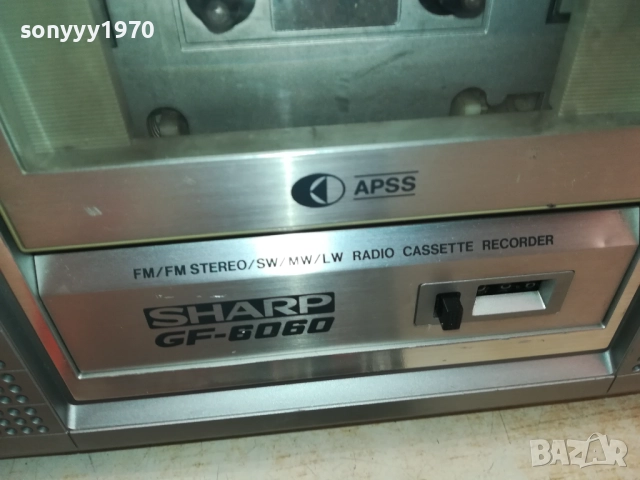 SHARP GF-6060 MADE IN JAPAN 2511251331, снимка 13 - Радиокасетофони, транзистори - 52535504