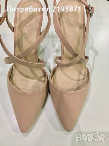 Елегантни бежови обувки New Look номер 37, снимка 5 - Дамски елегантни обувки - 27070350