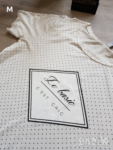 НОВА дамска бяла тениска CHIC на намаление , снимка 2 - Тениски - 28123221