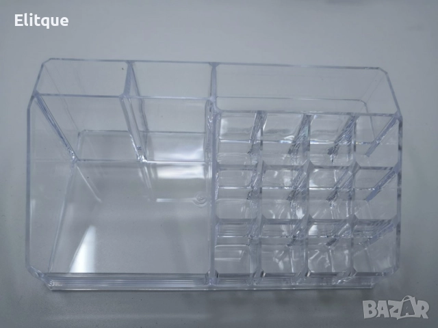 Практичен прозрачен органайзер за гримове в две части, снимка 5 - Други стоки за дома - 52895036