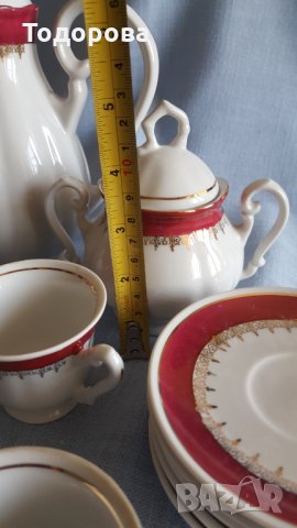 Сервиз  за кафе от фин немски порцелан - 15 части, снимка 10 - Сервизи - 33677253