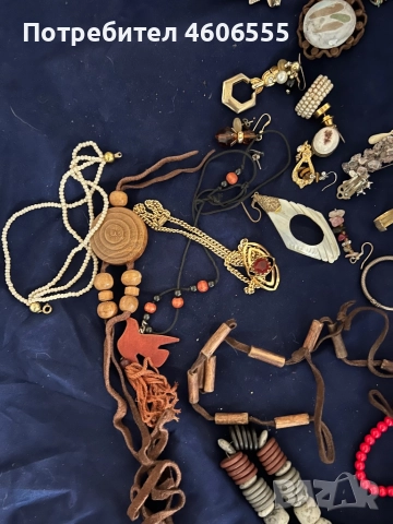 Лот от стари използвани единични обеци,брошки и гердани.., снимка 4 - Други - 52390725