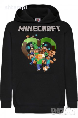 Детски Суитчър/Суитшърт Minecraft 5,Minecraft,Игра,Подарък,Изненада,Забавление,Рожден Ден
