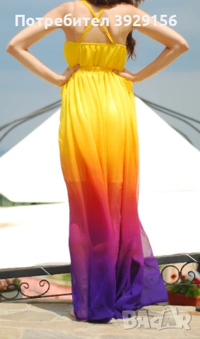 Дълга Рокля - Дъга, снимка 3 - Рокли - 50820025