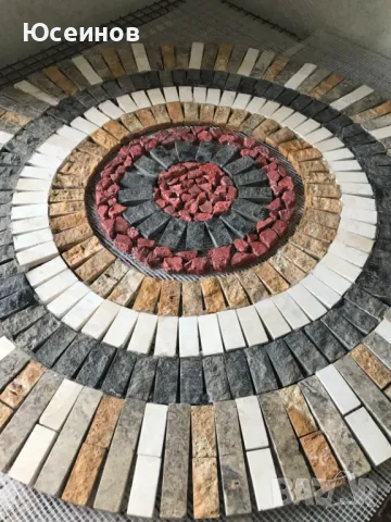 Мозайка( пано ) от естествен камък - Травертин,мрамор, снимка 5 - Други - 49664192