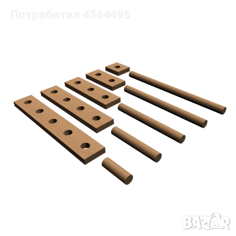 Продава детски дървен конструктор, снимка 3 - Конструктори - 52614512