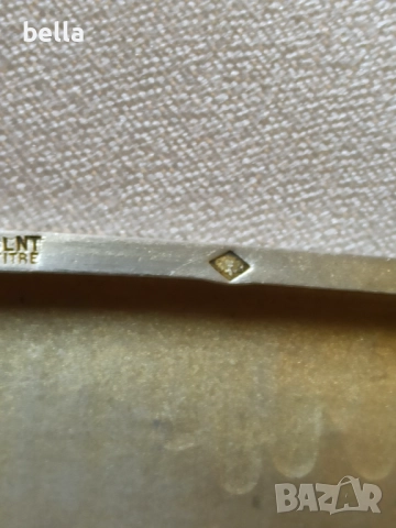 Сребърна табакера – 80 г, френско сребро .950 (1er titre).Елегантна антикварна сребърна табакера,, снимка 5 - Антикварни и старинни предмети - 52672772