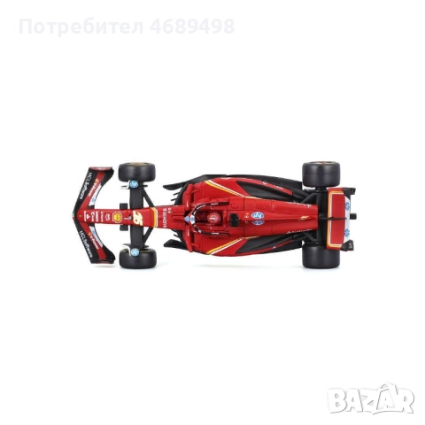 Bburago F1 модел – Ferrari SF-24 #16 Leclerc с каска | FanRaces, снимка 3 - Фен артикули - 52869473