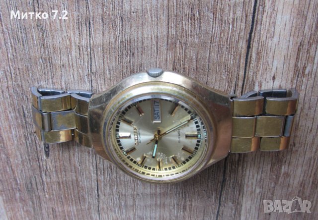 Стар часовник citizen automatic, снимка 4 - Антикварни и старинни предмети - 33184358