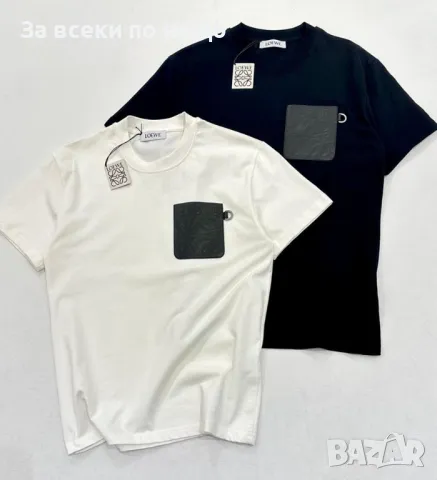 Loewe Мъжка Тениска👕Мъжка Блуза С Къс Ръкав Лоеве - Бяла И Черна Код D2436, снимка 1