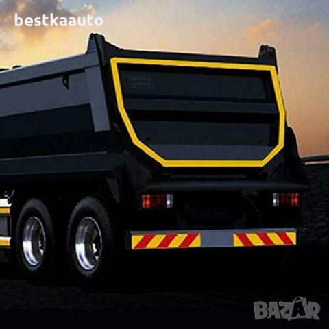 Тиксо 3D ефект светлоотразителна лента жълто и червено 25м Х 5см., снимка 4 - Аксесоари и консумативи - 28163554