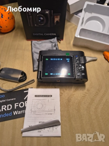 Цифров фотоапарат 4K за фотография и влогване: 50MP камери за видео - 16X увеличение,  , снимка 3 - Фотоапарати - 51670082