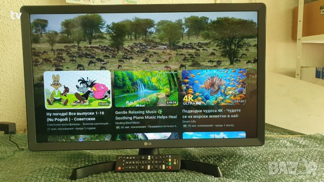 LG 28 инча смарт телевизор лед ЛГ LED Smart WiFi HDMI USB - като нов!, снимка 2 - Телевизори - 53450667