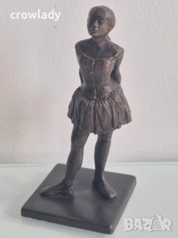Бронзова скулптура пластика Малката танцьорка Дега, снимка 3 - Антикварни и старинни предмети - 51721466