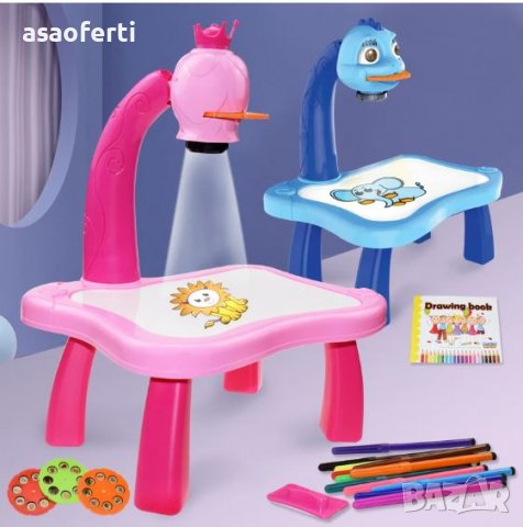 Дъска за рисуване и проектор 2 в 1, снимка 2 - Рисуване и оцветяване - 39725146