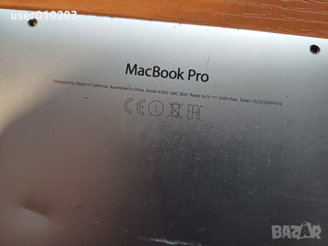 A1502 Macbook pro за части, снимка 1 - Части за лаптопи - 44892721