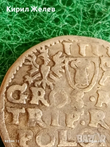Сребърна монета 3 гроша 1594г. Сигизмунд трети Полша за КОЛЕКЦИЯ 52879, снимка 6 - Нумизматика и бонистика - 53094076