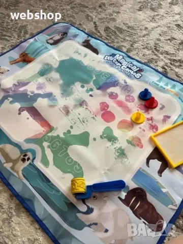 Магическа Детска Подложка тип килимче за рисуване с вода , снимка 7 - Образователни игри - 50185109