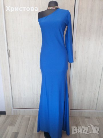 Нова дълга рокля в синьо за повод - 32.00лв., снимка 7 - Рокли - 21610920