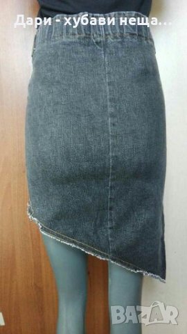 Дънкова пола с много интересен модел🍀❤XS,S,S/M❤🍀арт.4294, снимка 2 - Поли - 37023813