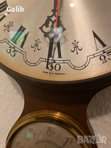 Красив стар античен Барометър, Часовник , снимка 4 - Други ценни предмети - 52326365