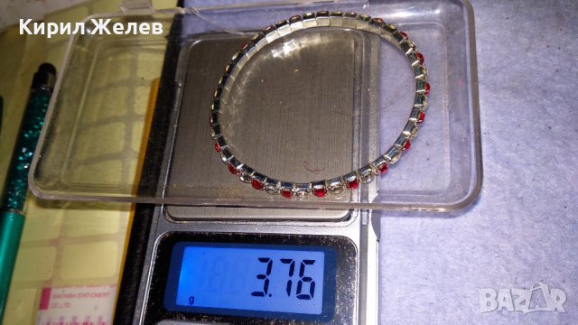 ДВЕ ВИНТИДЖ - АРТ ХЕНД МЕЙД РАЗТЕГЛИВИ ГРИВНИ с ИСКРЯЩИ ФАСЕТИРАНИ КРИСТАЛИ 34308, снимка 3 - Гривни - 38950021