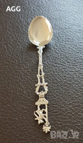 Комплект изящни сребърни лъжички за кафе, снимка 5 - Антикварни и старинни предмети - 39209750