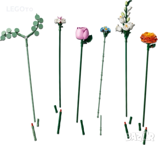 НОВО ЛЕГО 10342 Botanical – Красив букет с розови цветя  LEGO 10342 Botanical – Pretty Pink Flower B, снимка 5 - Конструктори - 52552868