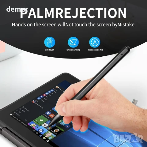 Стилус за Microsoft Surface Pro 11/10/9/8/7/6/5/4/3/X Surface Go/Laptop/Book/Studio/Duo/HP/ASUS, снимка 3 - Друга електроника - 50794250