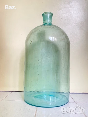 Стъклена дамаджана   около  20л, снимка 2 - Антикварни и старинни предмети - 51068127