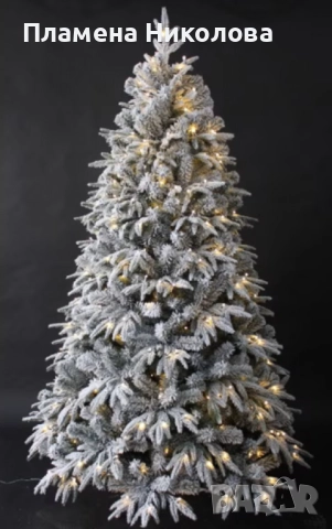 Коледна елха с вградени лампички по връхчетата, снимка 2 - Декорация за дома - 52215957