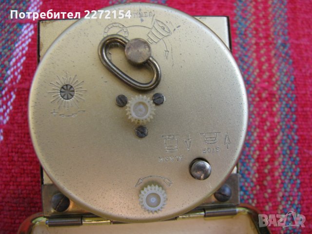 Джобен часовник будилник, снимка 2 - Антикварни и старинни предмети - 28410724