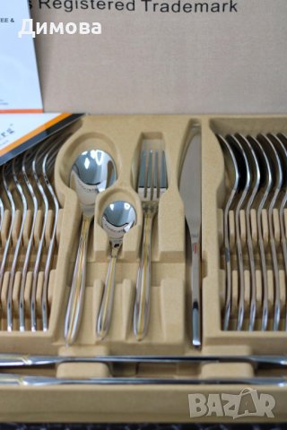 Куфар с прибори 86 части лукс, снимка 4 - Прибори за хранене, готвене и сервиране - 37383870