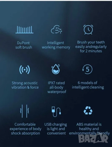 Ултразвукова четка за зъби, масажор за лице, силиконова четка за лице, снимка 8 - Други - 52209451