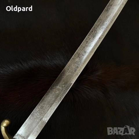 Бойна сабя (кутлас), пехотна, модел от An-IX (1802 г.),  Острие от офицерска сабя, модел 1855 г., снимка 5 - Антикварни и старинни предмети - 51905433