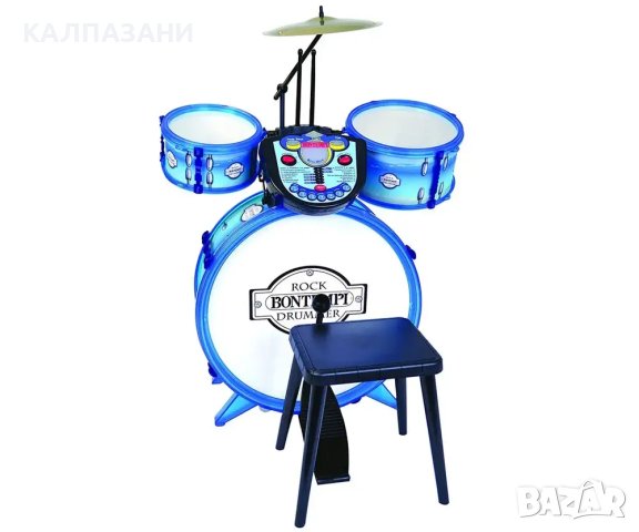Bontempi - Комплект 4 броя барабани с пулт и столче 52 5602, снимка 2 - Музикални играчки - 43789370