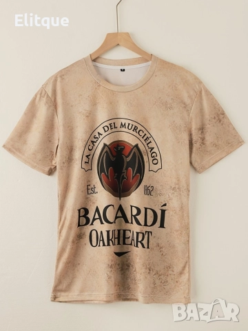 Мъжка тениска с графика на прилеп,3D щампа,кръгло деколте и къси ръкави за лятото, снимка 2 - Тениски - 52866490