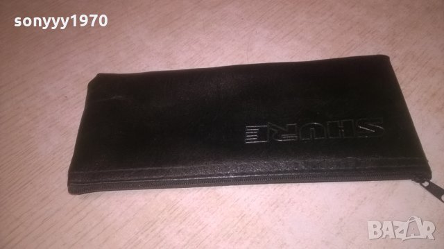 SHURE-ЗА ПРОФИ МИКРОФОН-КОЖЕН КЕИС С ЦИП 21Х10СМ, снимка 9 - Микрофони - 27944342