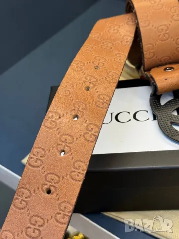 колани от естествена кожа в кутия gucci, снимка 3 - Колани - 50406184