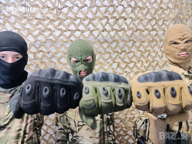 Немски Тактически Ръкавици TP1 Anton Blöchl – Подсилени (Черен/Койот/Олива), снимка 5 - Ръкавици - 53419688