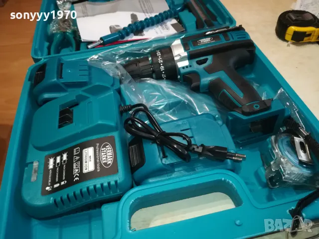 КУФАР С ВИНТОВЕРТ+ИНСТРУМЕНТИ LI-ION+LED 2703250818, снимка 6 - Винтоверти - 49657044