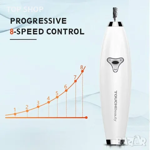 Електрическа пила за нокти TOUCHBeauty 6 в 1,К-кт бормашини, магнитен калъф за съхранение,акумулатор, снимка 6 - Маши за коса - 48969414