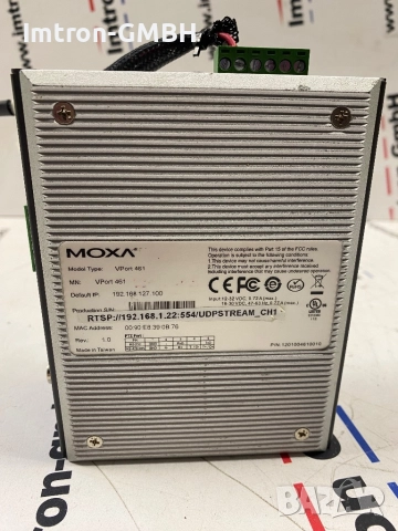 MOXA Серия VPort 4611-канални H.264 индустриални видео енкодери за IP видеонаблюдение, снимка 3 - Друга електроника - 52476853