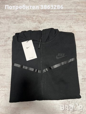 Нов мъжки черен екип Nike tech fleece, снимка 3 - Спортни дрехи, екипи - 42484751