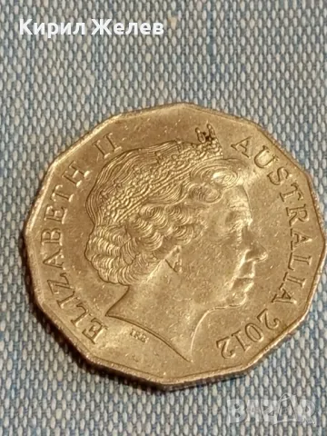 Монета 50 цента 2012г. Австралия Кралица Елизабет втора - 31540, снимка 4 - Нумизматика и бонистика - 48664350